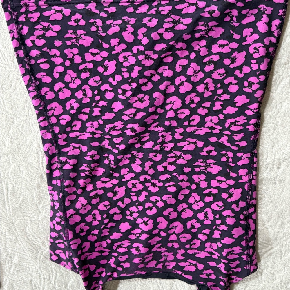 lululemon athletica Pink and Black Leopard Print Top